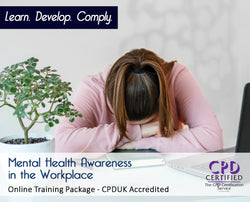 Mental Health Awareness in the Workplace - Online Package - Level 1 - The Mandatory Training Group UK -
