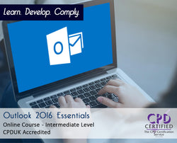 Outlook 2016 Essentials - Online Training Course - The Mandatory Training Group UK -