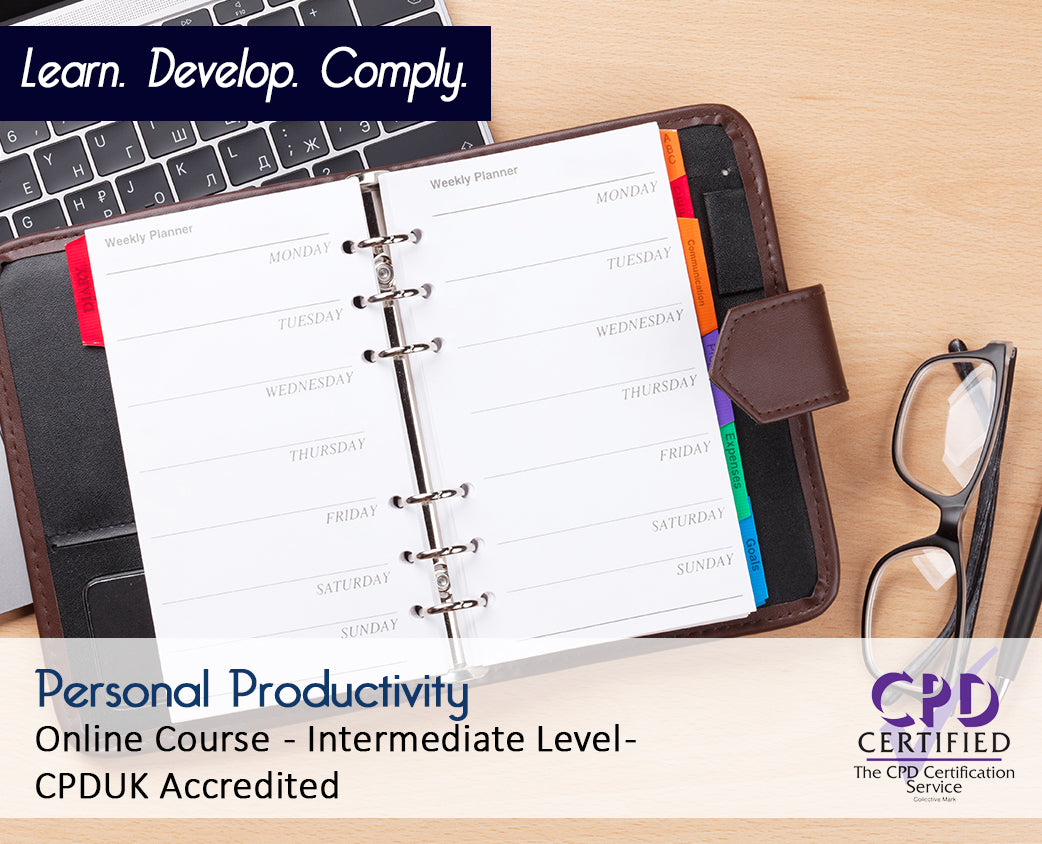 Personal Productivity – Online Training Course – CPDUK Accredited