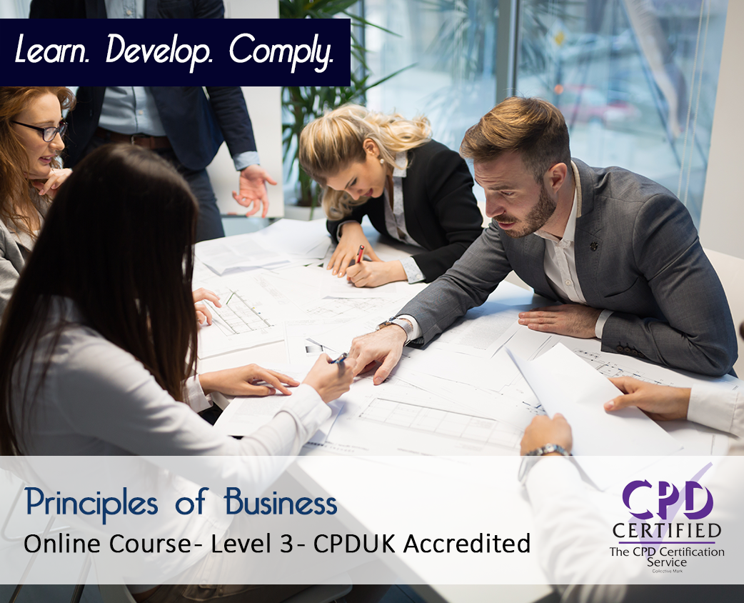 Principles of Business – Level 3 – Online Course – CPDUK Accredited