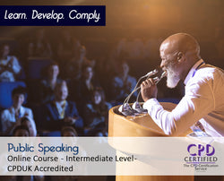 Public Speaking - Online Training Course - The Mandatory Training Group UK -