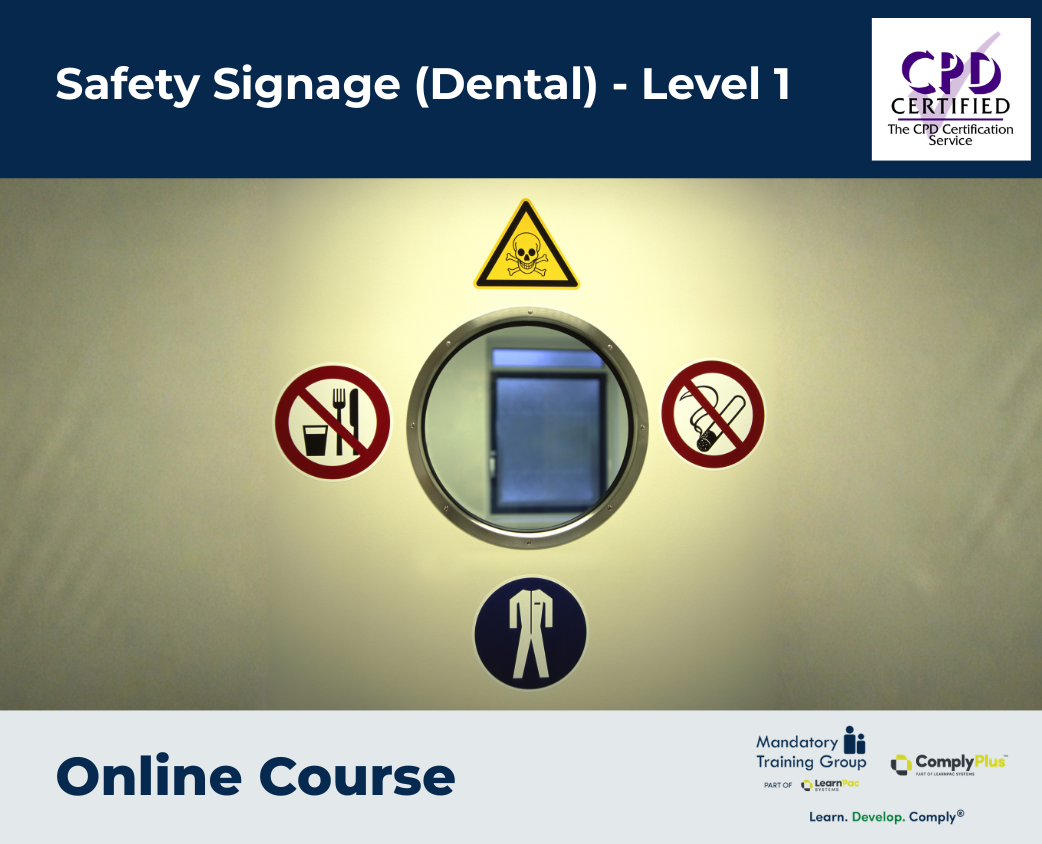 Safety Signage (Dental) - Level 1