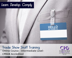Trade Show Staff Training - Online Training Course - The Mandatory Training Group UK -