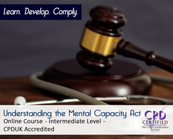 Understanding the Mental Capacity Act  - Online Training Course - The Mandatory Training Group UK -