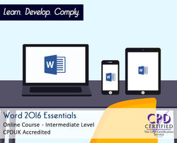 Word 2016 Essentials - Online Training Course - The Mandatory Training Group UK - 