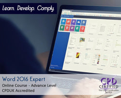 Word 2016 Expert - Online Training Course - The Mandatory Training Group UK -
